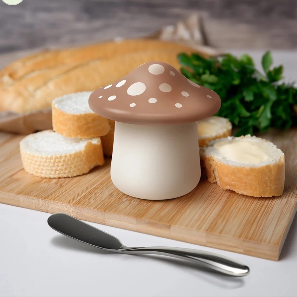 Fred & Friends Forage Butter Storage, NIB 🍄‍🟫🧈